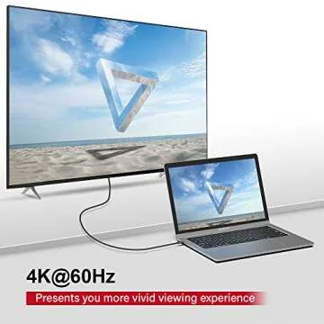 Upgrow USB C to HDMI Cable 6FT 4K@60Hz USB Type C to HDMI Cable for MacBook Pro MacBook Air iPad Pro iMac ChromeBook Pixel (UPGROWCMHM6)