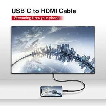 Upgrow USB C to HDMI Cable 6FT 4K@60Hz USB Type C to HDMI Cable for MacBook Pro MacBook Air iPad Pro iMac ChromeBook Pixel (UPGROWCMHM6)