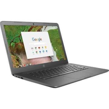 HP 2019 14" HD Touchscreen Chromebook Laptop PC, Intel Celeron N3350 Processor, 4GB DDR4 RAM, 32GB e...