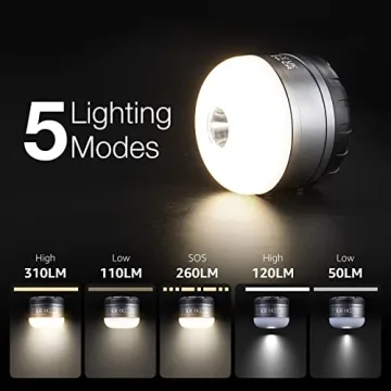 LE Rechargeable LED Camping Lantern 5 Light Modes