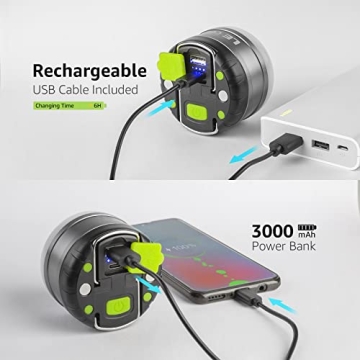 LE Rechargeable LED Camping Lantern 5 Light Modes