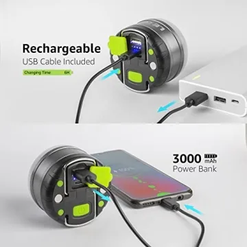 LE Rechargeable LED Camping Lantern 5 Light Modes