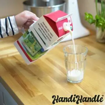HandiHandle® Half Gallon Milk, Juice, or Beverage Carton Holder | Lightweight and Slim Design | Per...