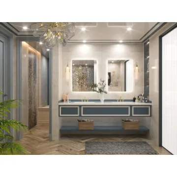 Keonjinn LED Bathroom Mirror - Dimmable & Defogging Feature