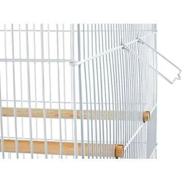 36" Extra Large Multiple Flight Bird Aviaries Budgie Canaries Finches Lovebirds Budgies Breeding Breeder Cage (36", White)