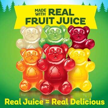 Black Forest Gummy Bears Candy, 1.5 Ounce Treat-Size Pouches (Pack of 24)