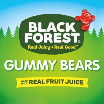 Black Forest Gummy Bears Candy, 1.5 Ounce Treat-Size Pouches (Pack of 24)