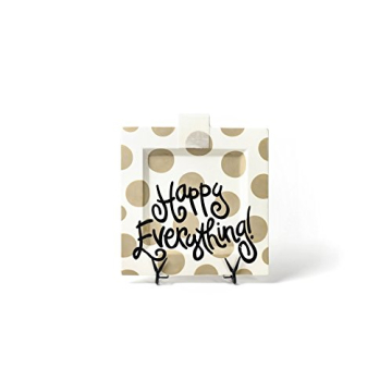 Happy Everything Neutral Dot Big Square Serving Platter - Perfect for Every Occasion!
