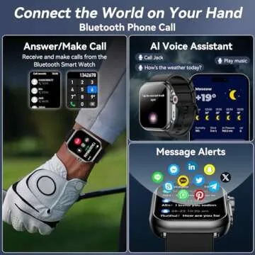 Smart Watch with 100 Days Battery, 110+ Fitness Modes