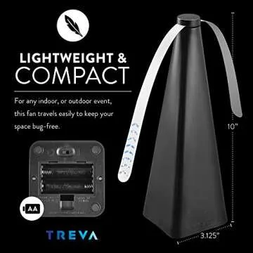 Treva Bug Fan: Portable Bug Deterrent for Outdoor Fun