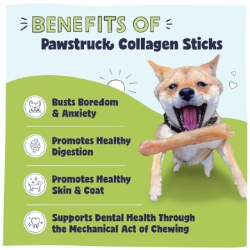 Pawstruck Beef Collagen Sticks - Durable Dog Chews 5 Pack