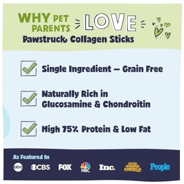 Pawstruck Beef Collagen Sticks - Durable Dog Chews 5 Pack