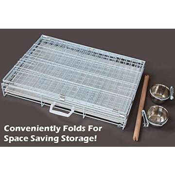 Large Collapsible Pet Carrier for Birds and Small Animals