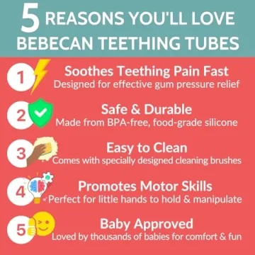BEBECAN Teething Sticks for Babies 0-36 Months