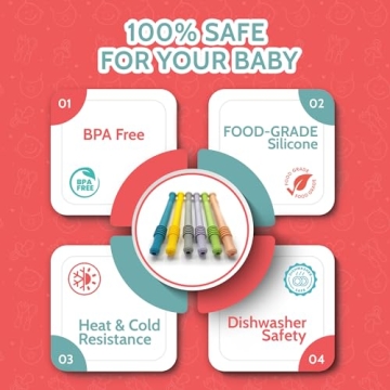 BEBECAN Teething Sticks for Babies 0-36 Months