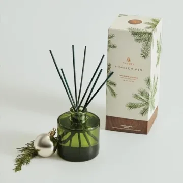 Thymes Frasier Fir Reed Diffuser - Luxury Home Fragrance