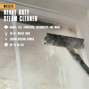 McCulloch MC1375 Steam Cleaner with 20 Accessories and More