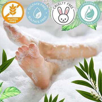 Luseta Tea Tree Oil Body Wash with Mint for Sensitive Skin 33.8oz