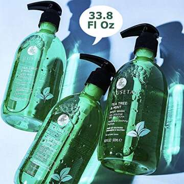 Luseta Tea Tree Oil Body Wash with Mint for Sensitive Skin 33.8oz