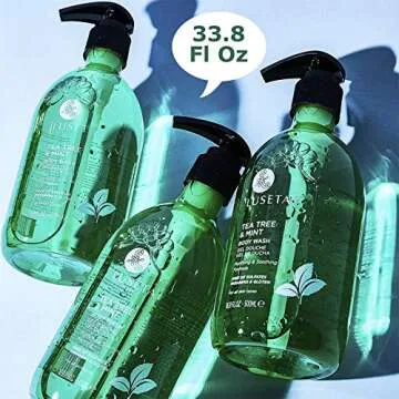 Luseta Tea Tree Oil Body Wash with Mint for Sensitive Skin 33.8oz