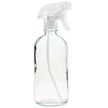 Versatile Glass Spray Bottle - 16oz Refillable Container for Cleaning, Misting & Aromatherapy