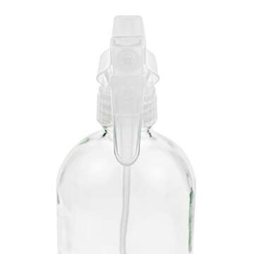 Glass Spray Bottle - Empty Refillable 16 oz Container is Great for Essential Oils, Cleaning Products, Homemade Cleaners, Aromatherapy, Misting Plants with Water, and Vinegar Mixtures for Cleaning