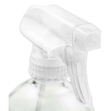Glass Spray Bottle - Empty Refillable 16 oz Container is Great for Essential Oils, Cleaning Products, Homemade Cleaners, Aromatherapy, Misting Plants with Water, and Vinegar Mixtures for Cleaning