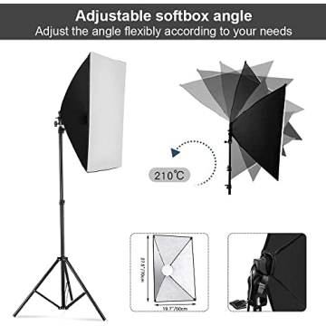 MOUNTDOG Softbox Lighting Kit for Photographers and Creators