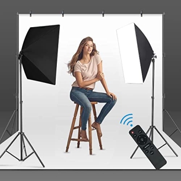 MOUNTDOG Softbox Lighting Kit for Photographers and Creators