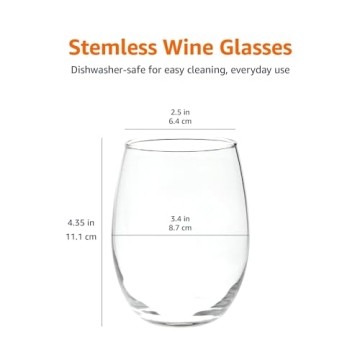 Stylish Stemless Wine Glasses Set of 4 for Any Occasion