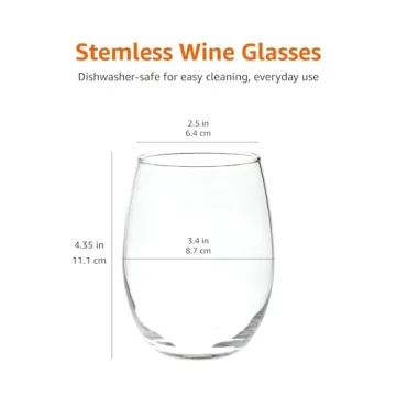 Stylish Stemless Wine Glasses Set of 4 for Any Occasion
