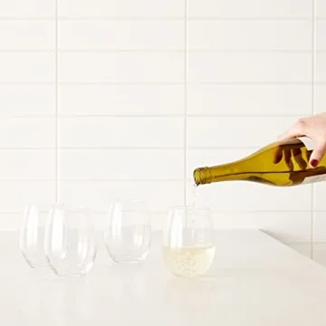 Stylish Stemless Wine Glasses Set of 4 for Any Occasion