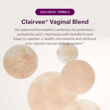 Bonafide Clairvee – Relief from Vaginal Odor – Hormone-Free, Drug-Free Vaginal Probiotic – Reduces Odor, Itching & Discharge* – 30 Day Supply (15 Capsules)