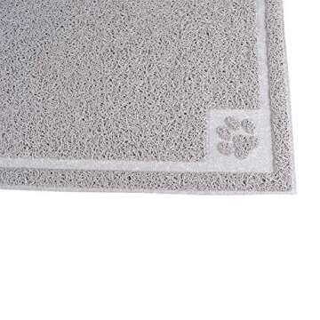 Darkyazi Pet Feeding Mat Large for Dogs and Cats,24"×16" Flexible and Easy to Clean Feeding Mat,Best for Non Slip Waterproof Feeding Mat. (Gray Sand)