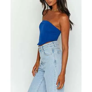 Stylish Meladyan Strapless Tube Top for Women