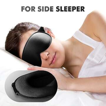 Ultimate Sleep Mask for Side Sleepers - Comfortable & Adjustable