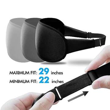 Ultimate Sleep Mask for Side Sleepers - Comfortable & Adjustable