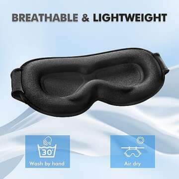 Ultimate Sleep Mask for Side Sleepers - Comfortable & Adjustable