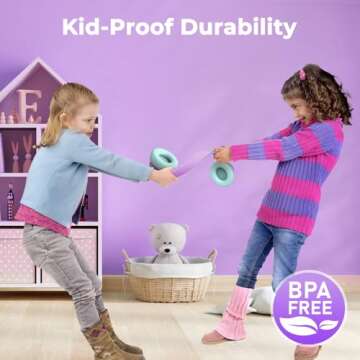 iClever BTH26 Active Noise Cancelling Headphones for Kids, 60H Play Time, Safe Volume 80dBA, Type C Fast Charging, Bluetooth5.4, Kids Bluetooth Headphones with Mic AUX Cord for iPad Airplane, Purple