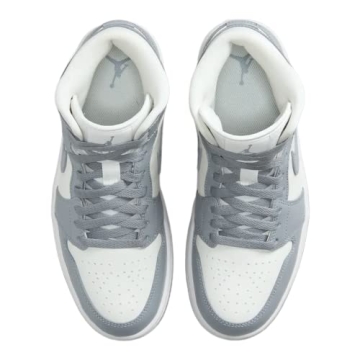 Jordan Women's WMNS Air 1 MID White/Silver Sneakers