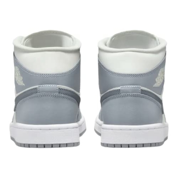 Jordan Women's WMNS Air 1 MID White/Silver Sneakers