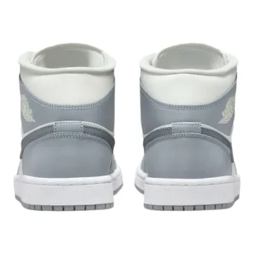 Jordan Women's WMNS Air 1 MID White/Silver Sneakers