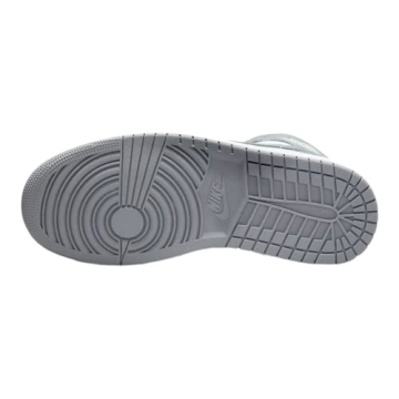 Jordan Women's WMNS Air 1 MID White/Silver Sneakers