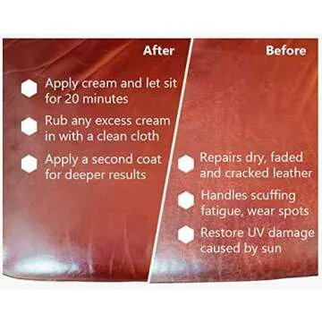 Skidmore's Restoration Cream | Leather Repair Cream for Furniture, Leather Conditioner, Softener | Leather Restoration Cream will Restore Antique Wood | Non-Toxic Formula, Made in USA | 6 Oz