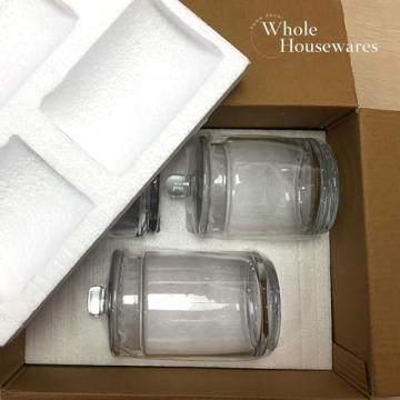 WHOLE HOUSEWARES Glass Apothecary Jars - Stylish Organization in 3