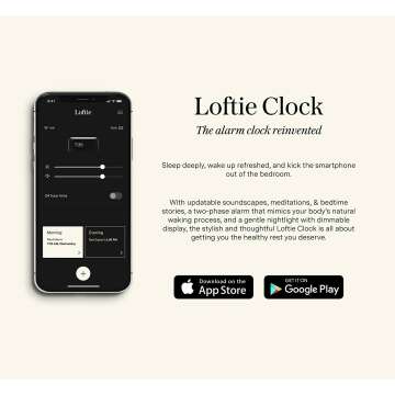 Loftie Smart Alarm Clock: Bluetooth Speaker & Nightlight