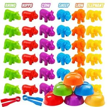 Skrtuan Counting Animal Montessori Toys for 3 4 5 Years Old Boys Girls, Matching Games Sensory Toys ...