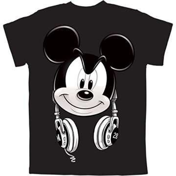 Disney MIC HEADPHONES RCB, Black, Large