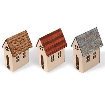 Sizzix, Multi Color, One Size Bigz Die 661197, Village Rooftops by Tim Holtz