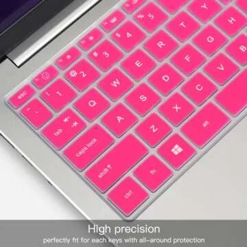 Keyboard Cover for 2023 HP Envy 2-in-1 14" 14t-es000 14-es0013dx 14-es0033dx, HP 14" Laptop 14-ep 14-em 14t-ep000 14z-em000 14-ep000 14-ep0097nr 14-ep0145cl 14-em0047nr Keyboard Skin, Hot Pink